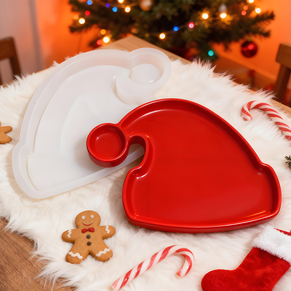 S0246 Christmas Tree Santa Hat - Serving Tray Mold のレビューと価格