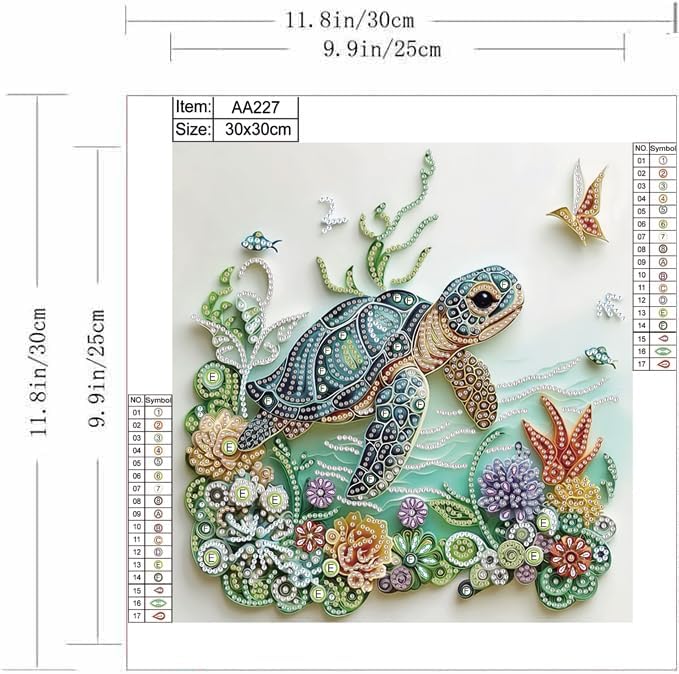 Sea Turtle Animal Diamond Pain - Resin Craft For Beginners のレビューと価格