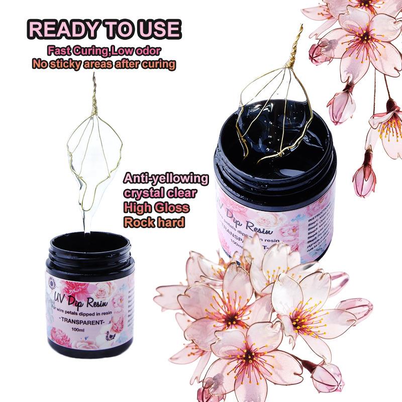 100ml UV DIP Resin Glue For Wi - Flower Preservation Resin のレビューと価格