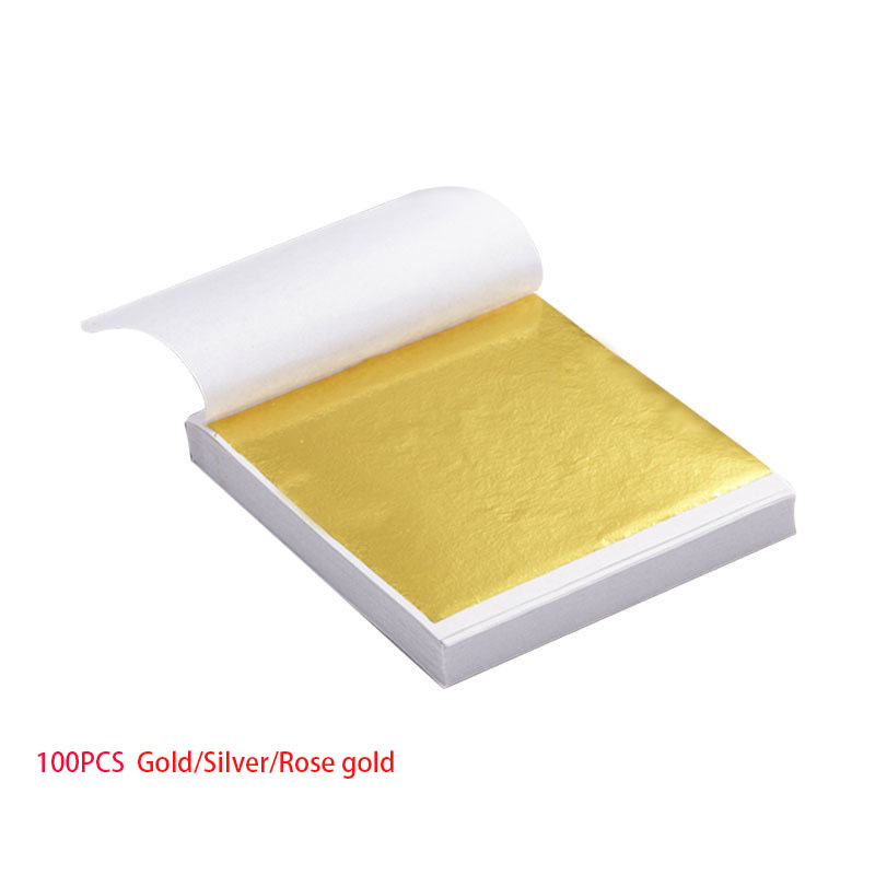 100pcs  Art Craft Design Paper - Gold Foil Flakes のレビューと価格