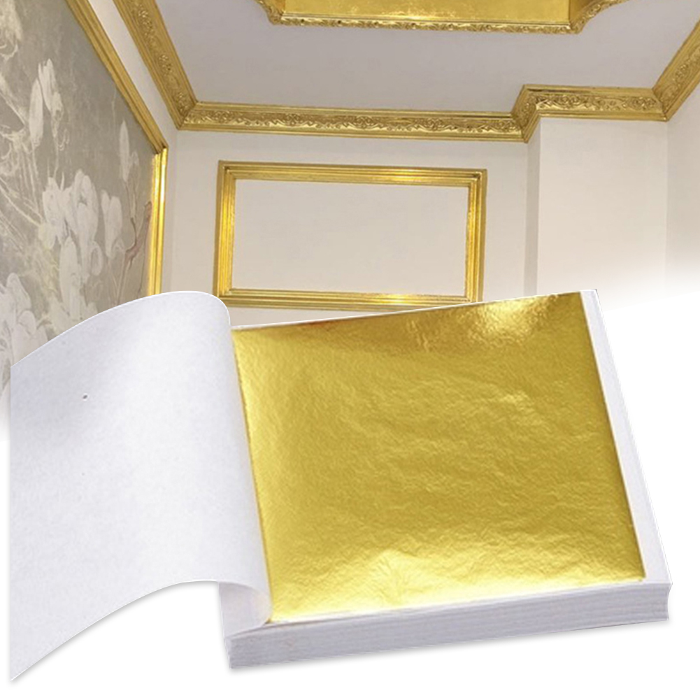 100pcs  Art Craft Design Paper - Gold Foil Flakes のレビューと価格