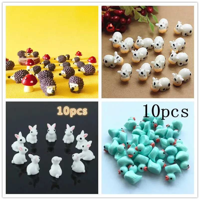 10Pcs/Hedgehog and Cows/Cute A - Terrarium Moss Art のレビューと価格