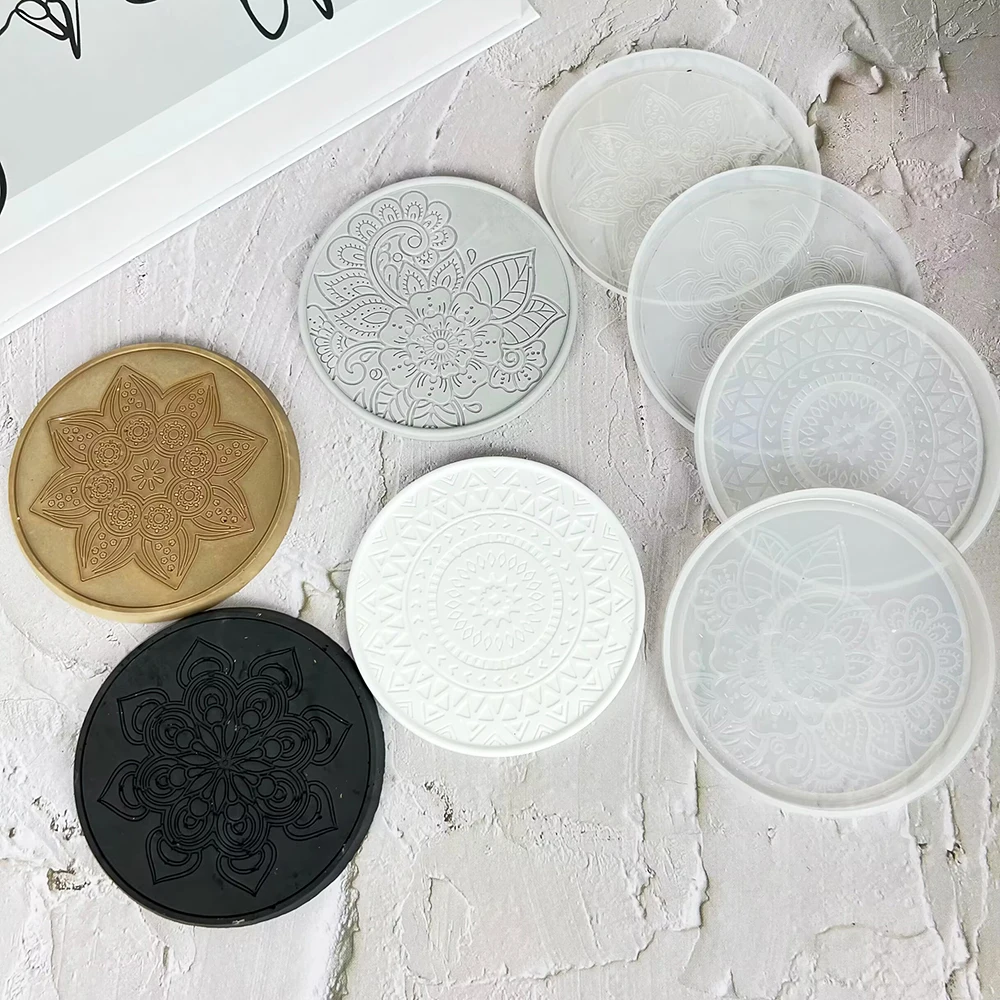 Mandala Round Coaster Resin Si - Serving Tray Mold のレビューと価格