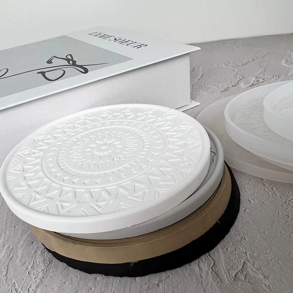 Mandala Round Coaster Resin Si - Serving Tray Mold のレビューと価格