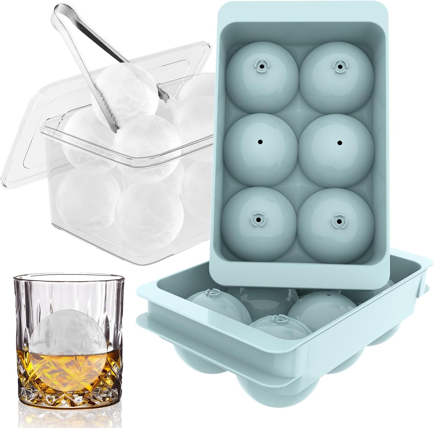 Large Round Ice Cube Trays for - Coaster Mold Round のレビューと価格