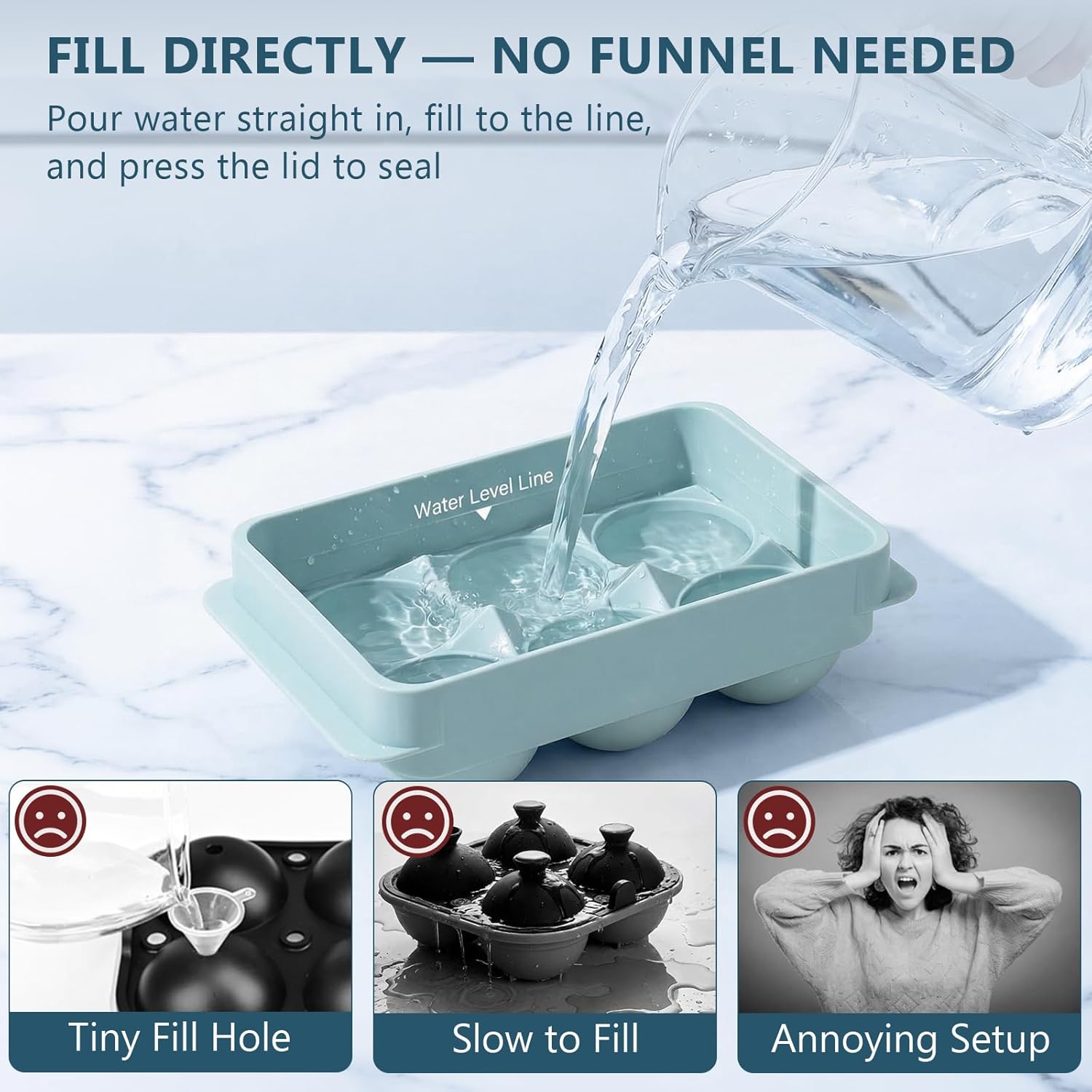 Large Round Ice Cube Trays for - Coaster Mold Round のレビューと価格
