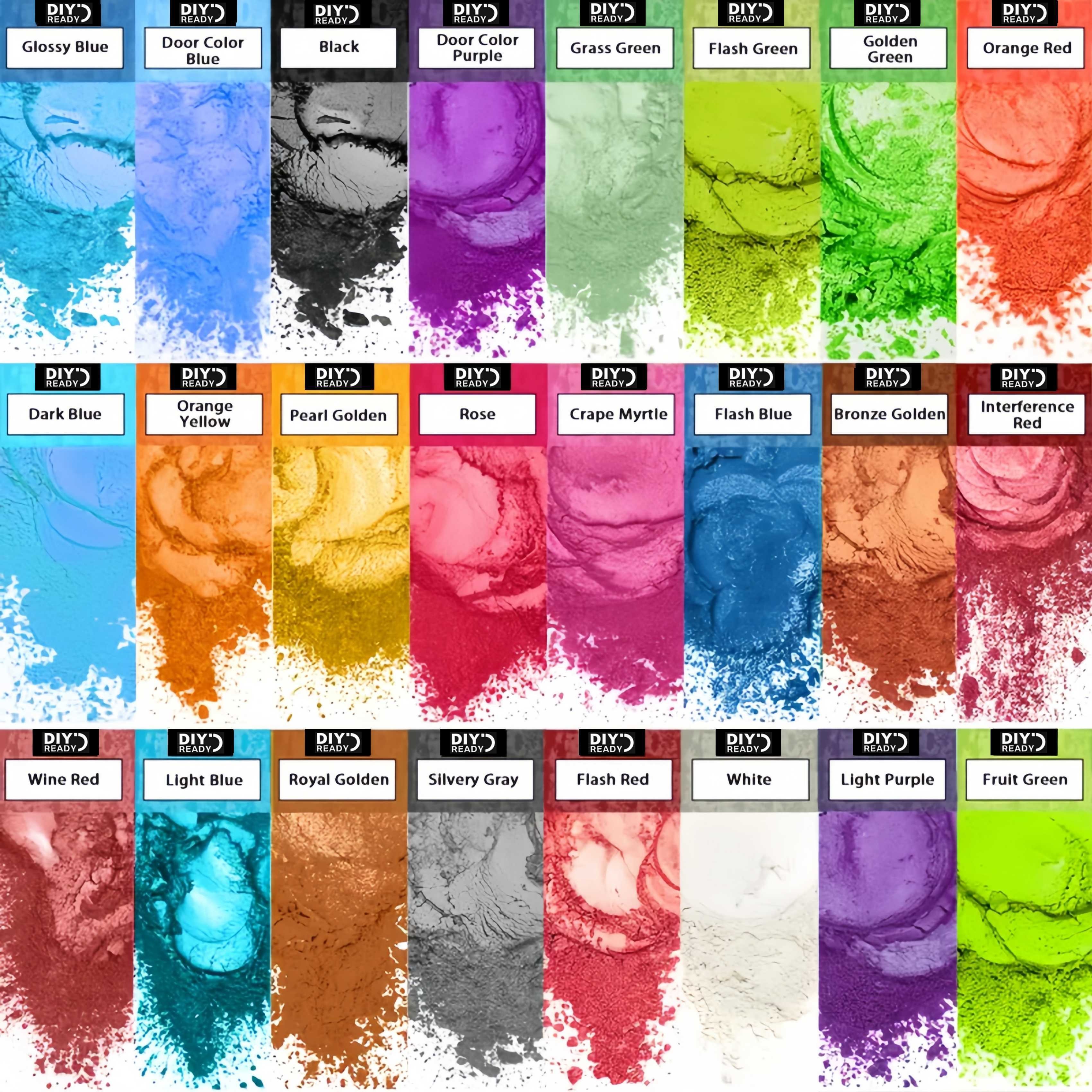 24 Colors/8 Colors 5g 0.18oz P - Resin Pigment Set のレビューと価格