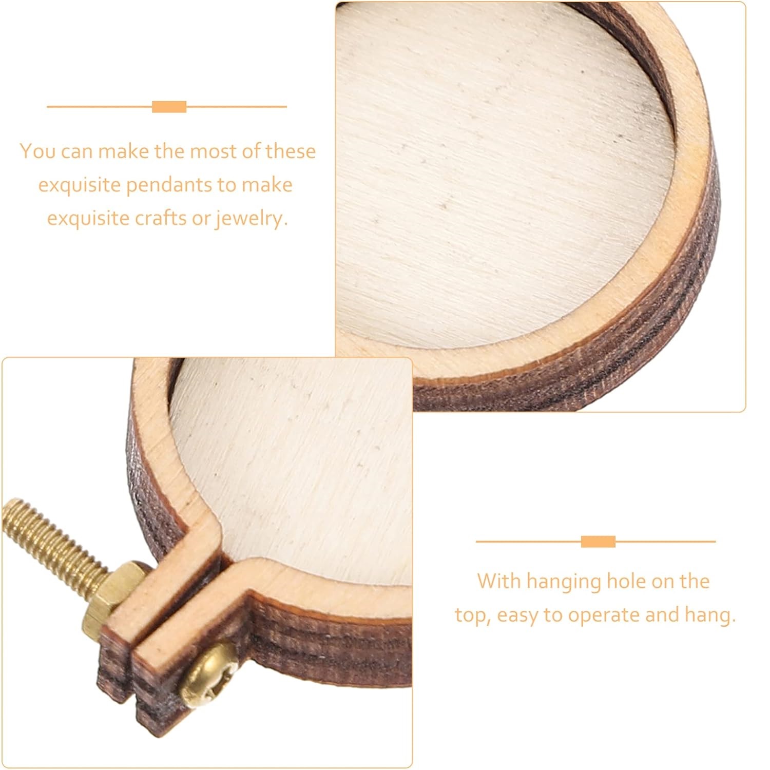 10PCS Mini Embroidery Hoop Woo - Wood Ring Blank のレビューと価格