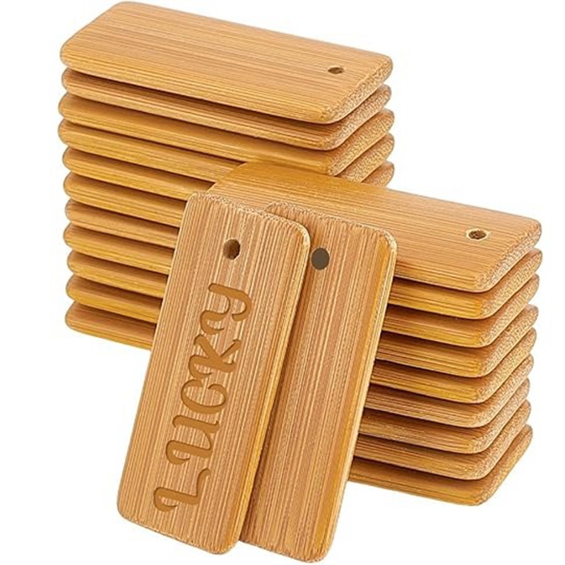 50pcs Wooden Tags Key Ring Bla - Wood Ring Blank のレビューと価格