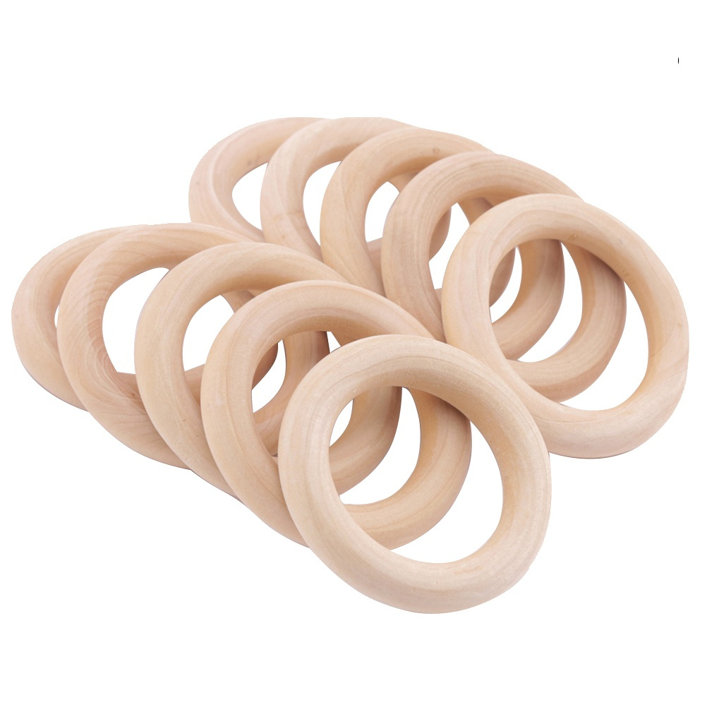 12Pcs Smooth Wooden Rings 55Mm - Wood Ring Blank のレビューと価格