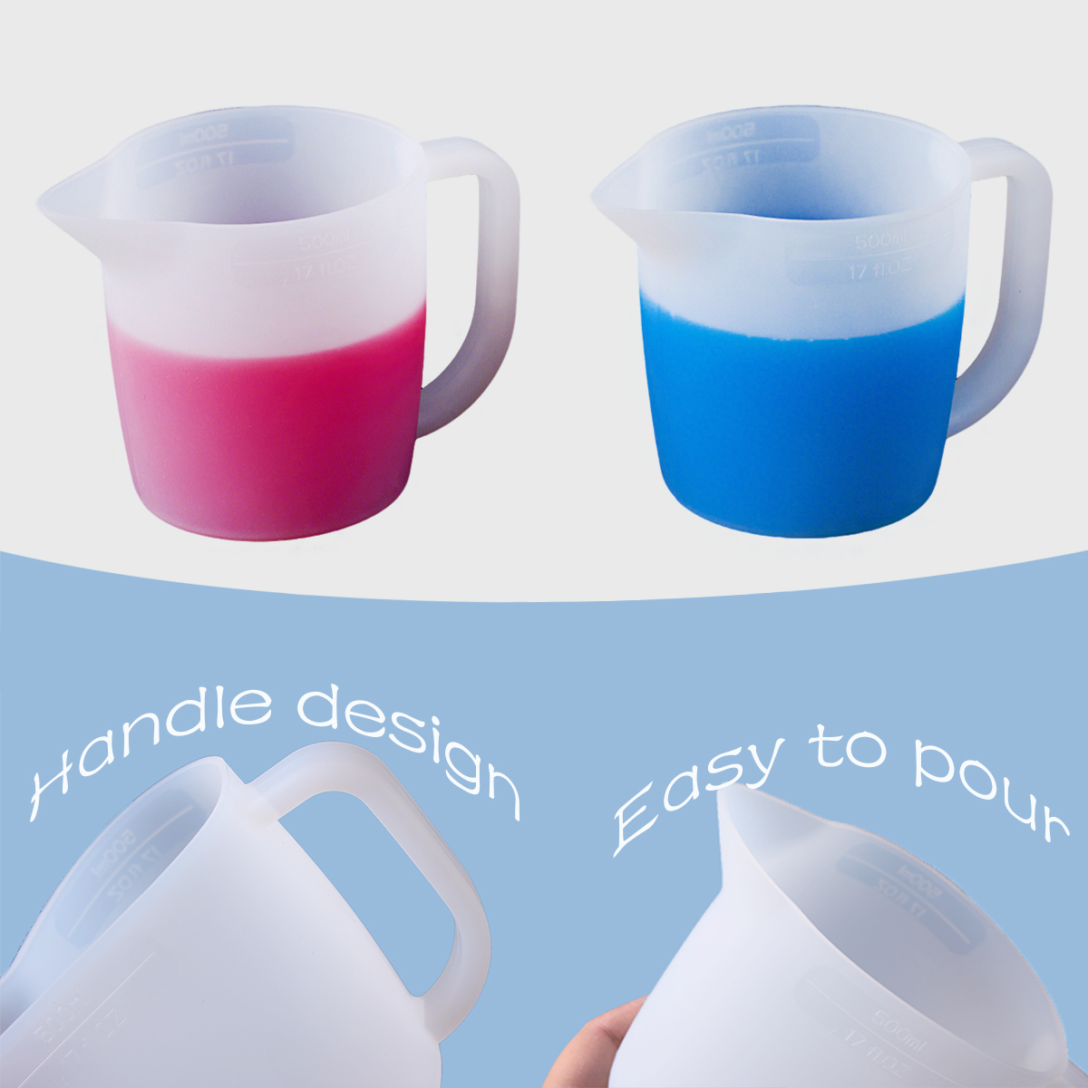 500ML Silicone Measuring Cup w - Mixing Cup Silicone のレビューと価格
