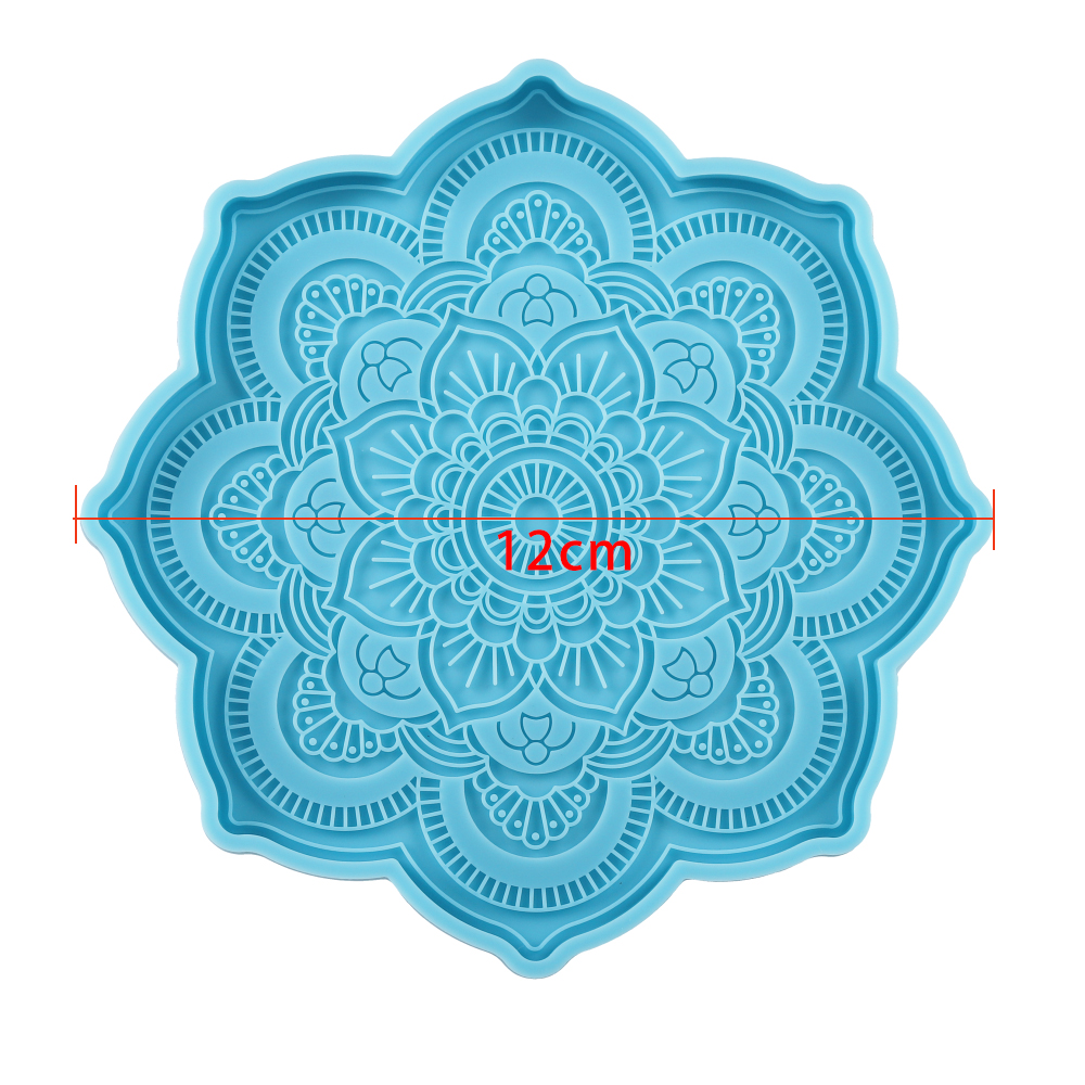 Mandala Coaster Silicone Mold  - Coaster Mold Round のレビューと価格