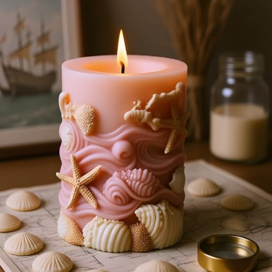 Seashell Starfish Embossed Cyl - Resin Ocean Wave Mold のレビューと価格