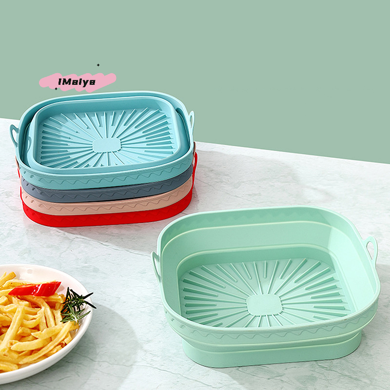 Square Foldable Air Fryer Sili - Silicone Mold Tray のレビューと価格