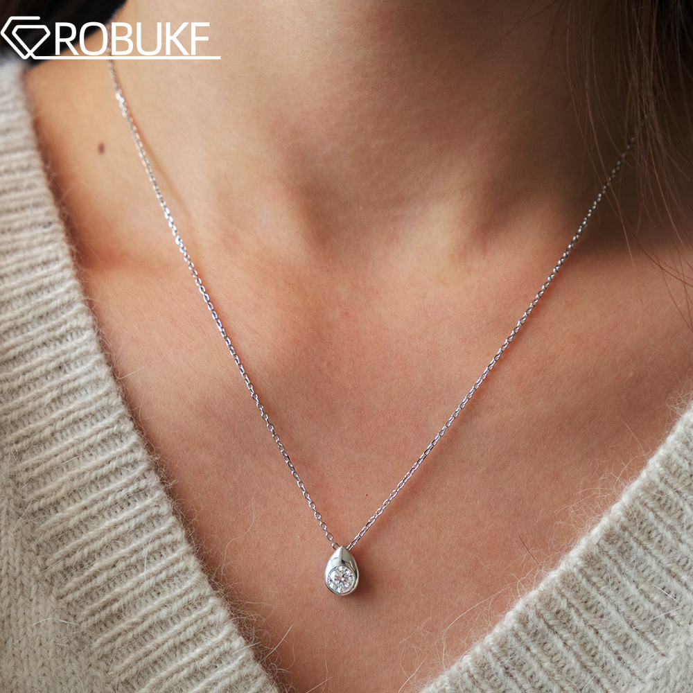 0.3/0.5CT Solitaire Diamond Mo - Bezels Set Pendant のレビューと価格
