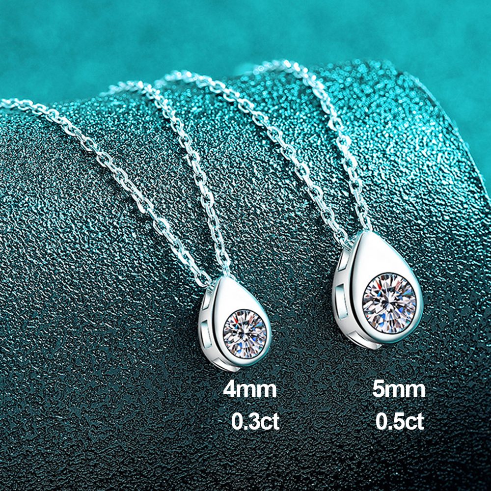 0.3/0.5CT Solitaire Diamond Mo - Bezels Set Pendant のレビューと価格