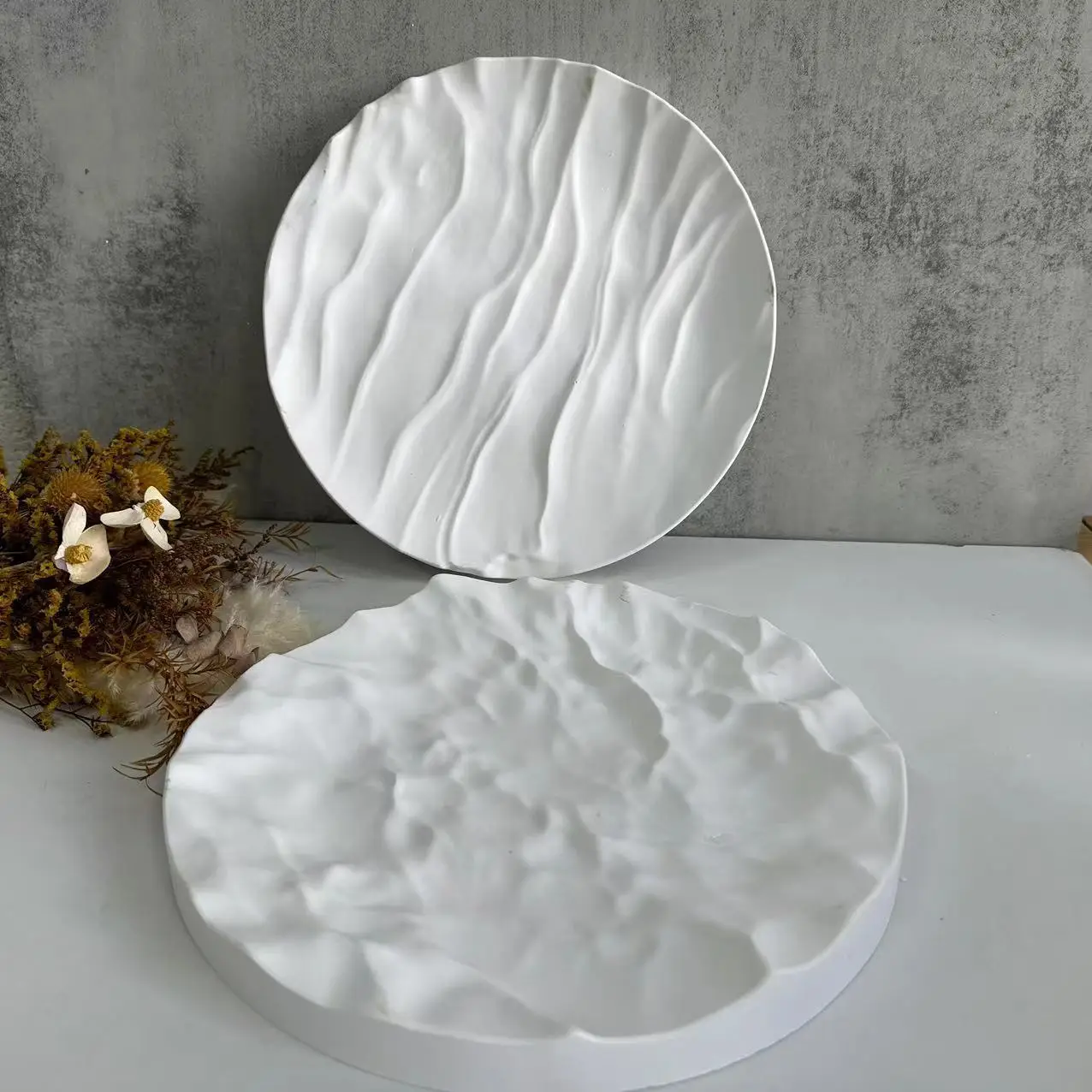 Irregular Ocean Waves Large Ro - Coaster Mold Round のレビューと価格
