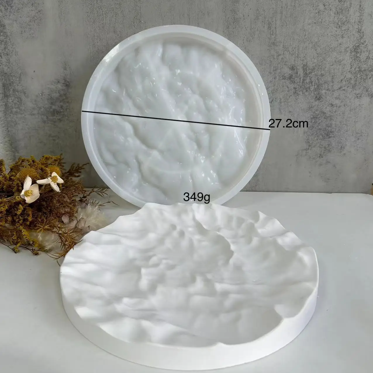 Irregular Ocean Waves Large Ro - Coaster Mold Round のレビューと価格