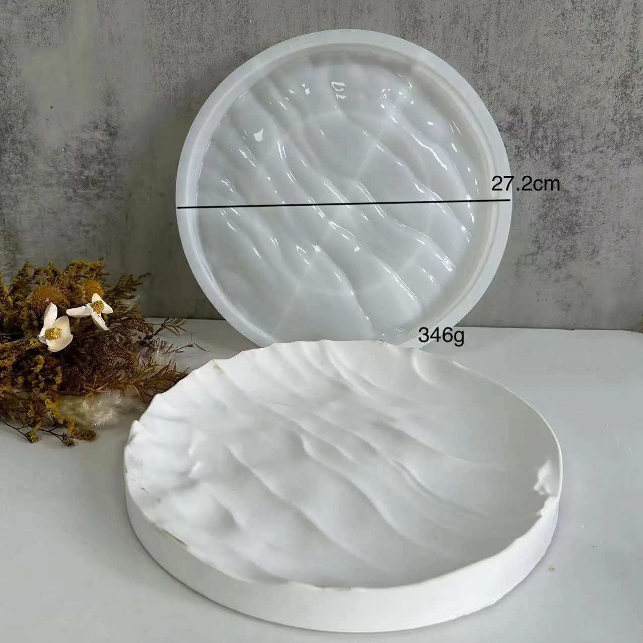 Irregular Ocean Waves Large Ro - Coaster Mold Round のレビューと価格