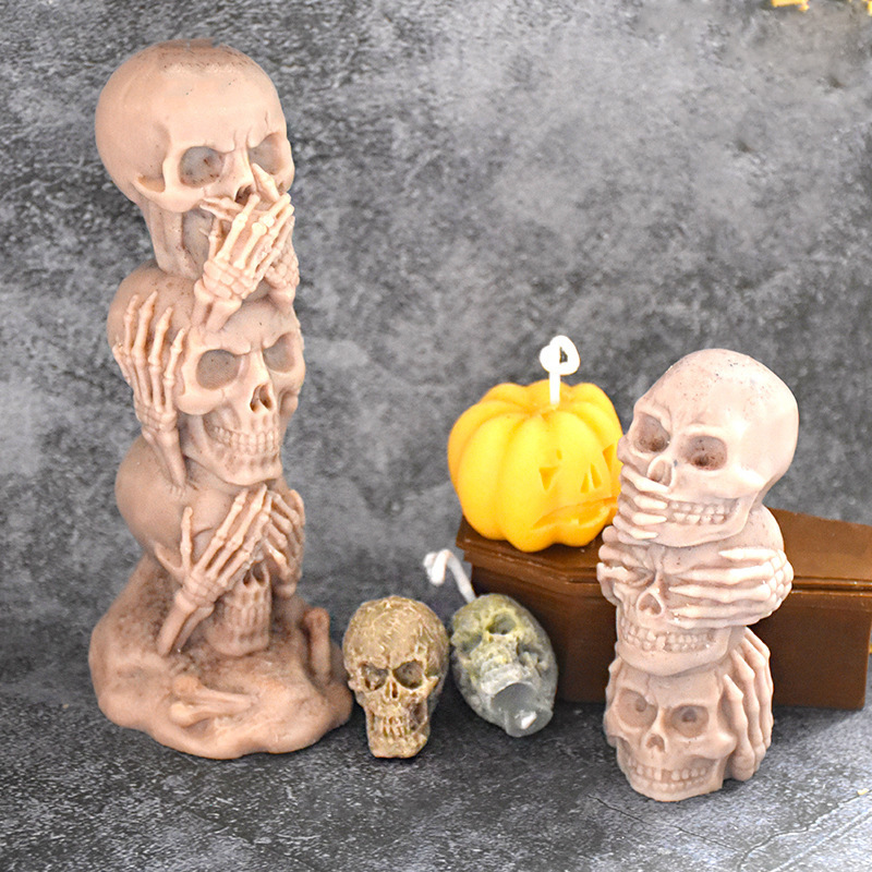 3D Skull Pumpkin Silicone Cand - Resin Craft Ideas のレビューと価格