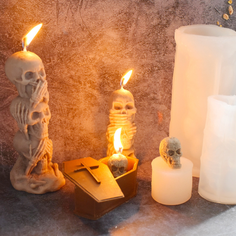 3D Skull Pumpkin Silicone Cand - Resin Craft Ideas のレビューと価格