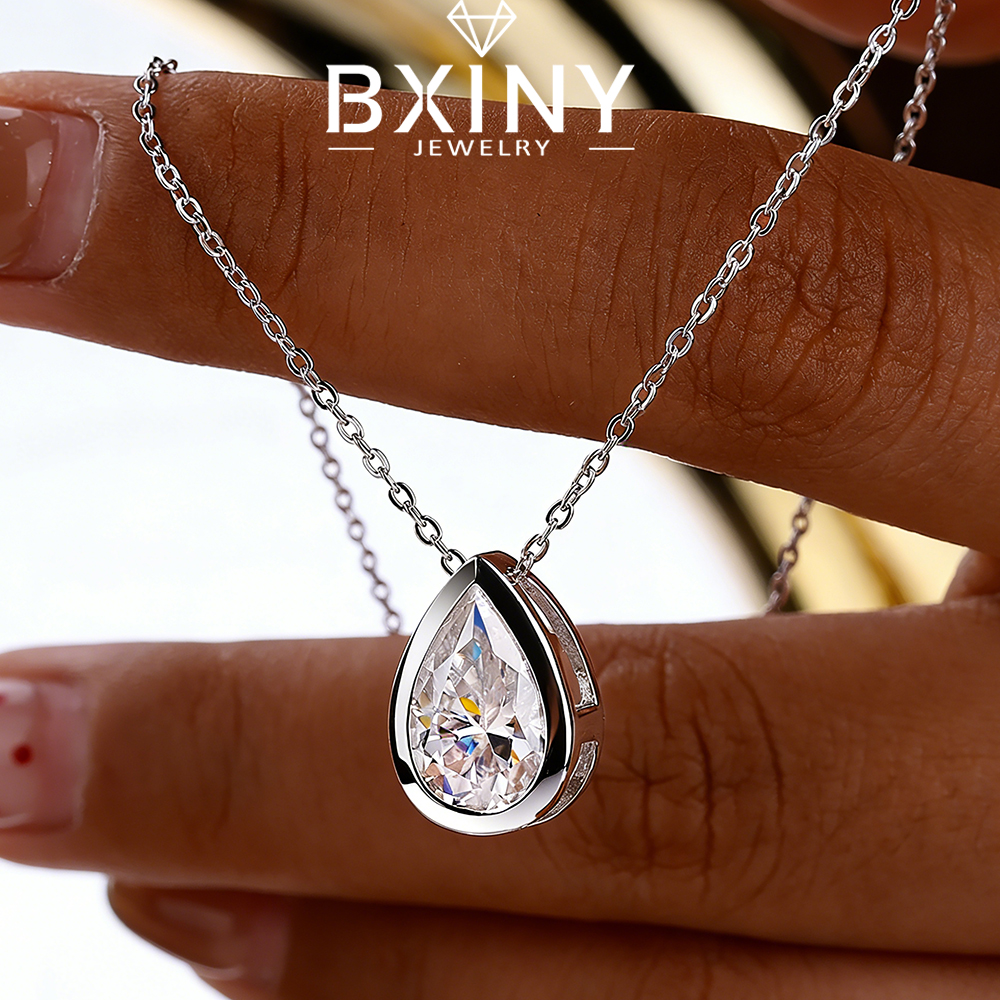 BXINY 4Carat Bezel Set WaterDr - Bezels Set Pendant のレビューと価格