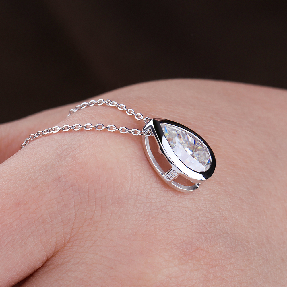BXINY 4Carat Bezel Set WaterDr - Bezels Set Pendant のレビューと価格
