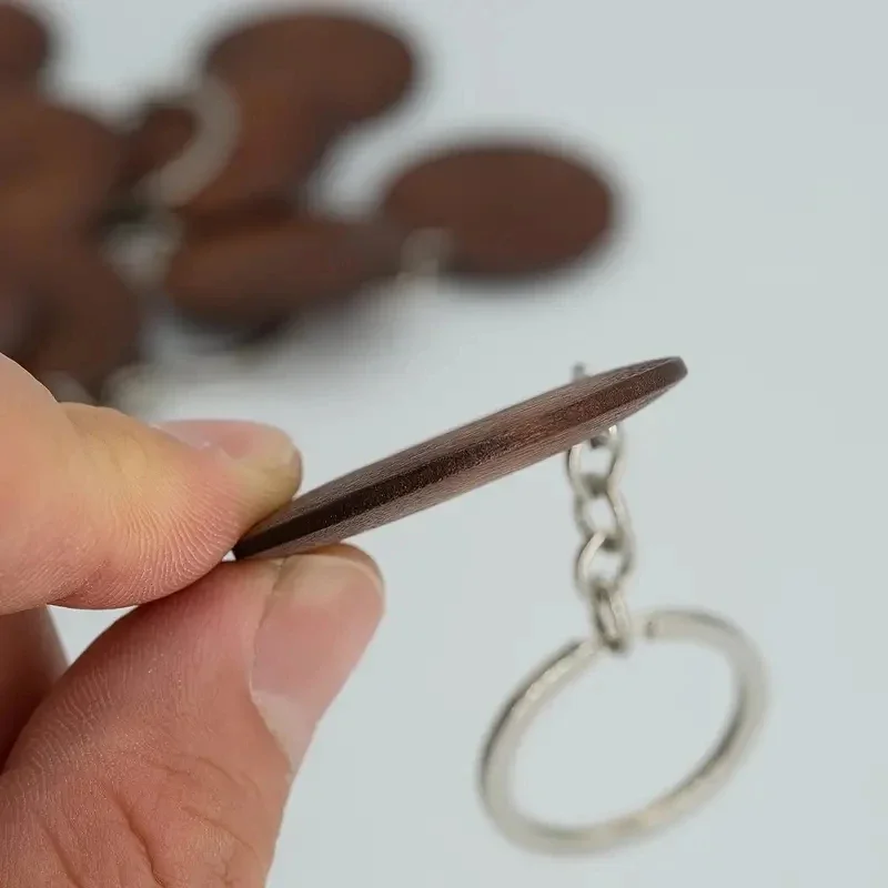 10Pcs Wooden Keychains Vintage - Wood Ring Blank のレビューと価格