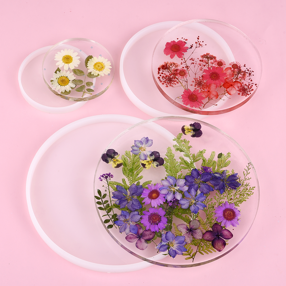DIY Round Square Rectangle Sha - Coaster Mold Round のレビューと価格