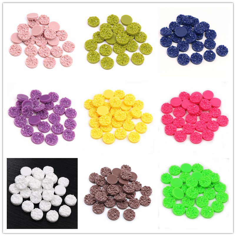 40pcs Resin Druzy Cabochons Do - Resin Craft Projects のレビューと価格