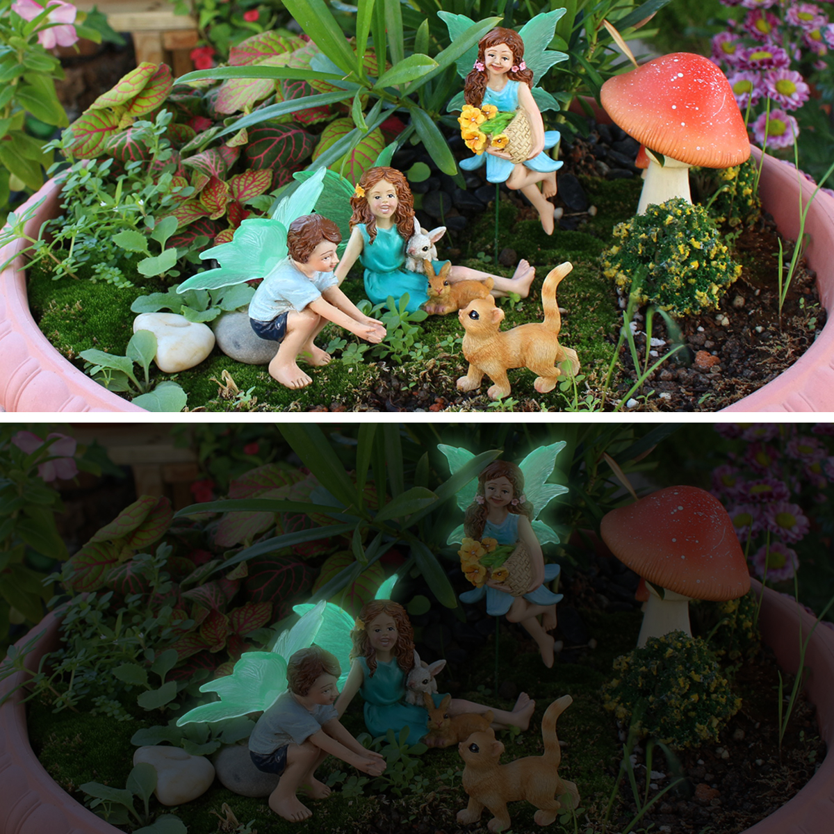 4pc Flower Fairy and Animal Pa - Resin Craft Material のレビューと価格