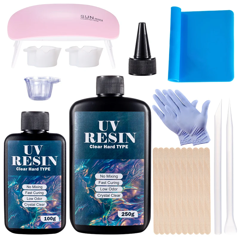 Hard UV Resin Glue Kit Fast Cu - Epoxy Uv Resin Kit のレビューと価格