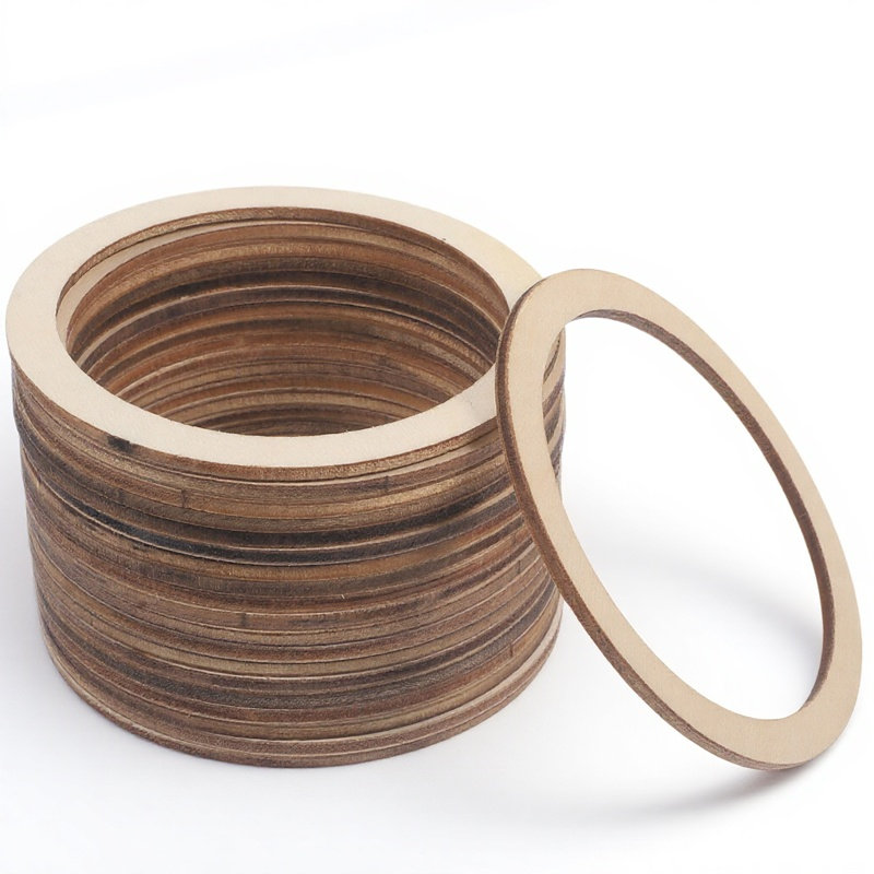 20Pcs Blank Wooden Circles Smo - Wood Ring Blank のレビューと価格
