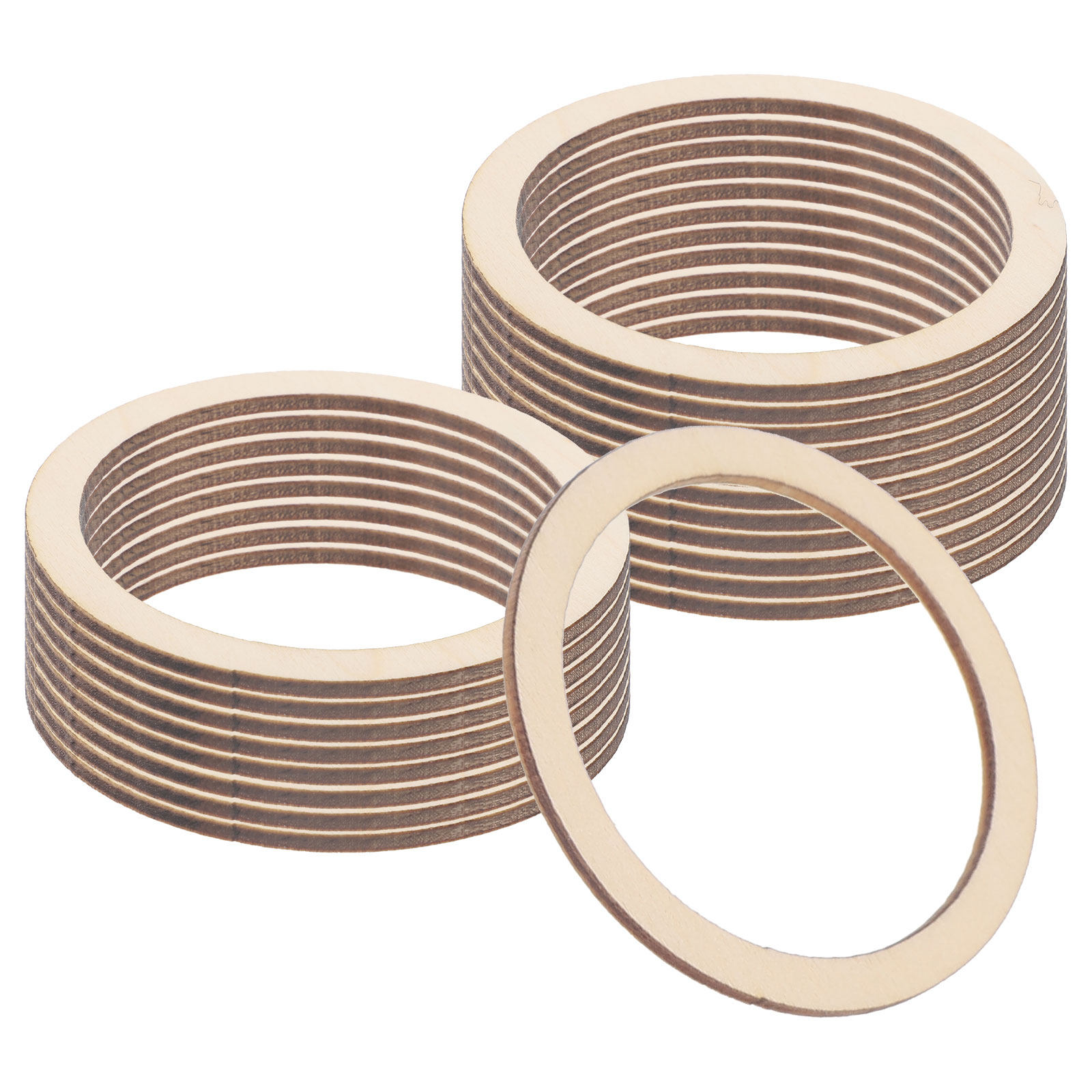 20Pcs Blank Wooden Circles Smo - Wood Ring Blank のレビューと価格
