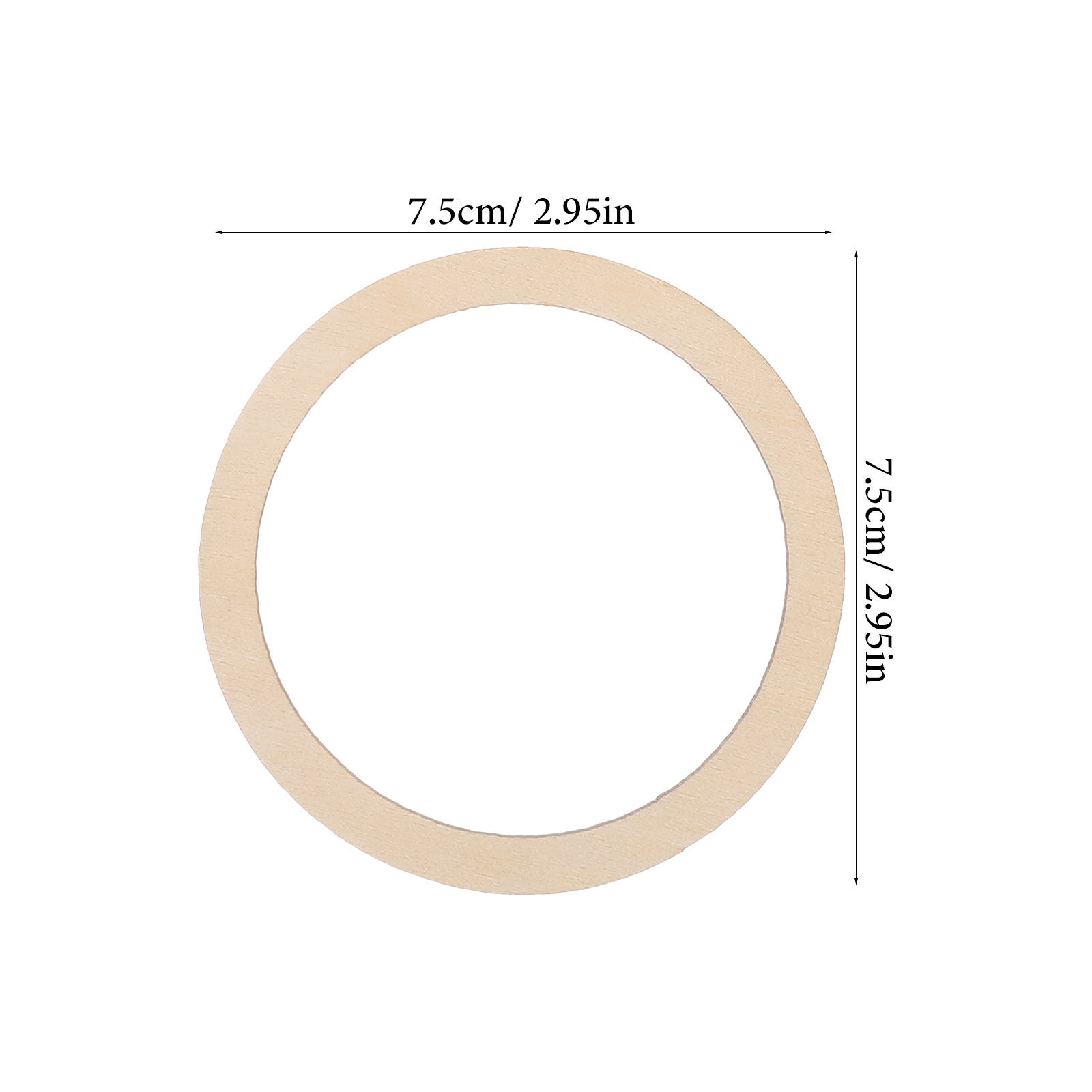 20Pcs Blank Wooden Circles Smo - Wood Ring Blank のレビューと価格