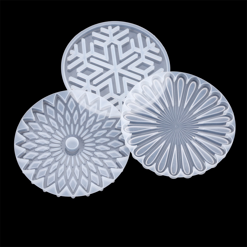 1Pcs Round Coaster Resin Silic - Coaster Mold Round のレビューと価格