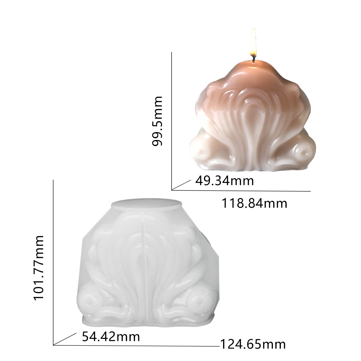 Ocean Shell Candle Silicone Mo - Resin Ocean Wave Mold のレビューと価格