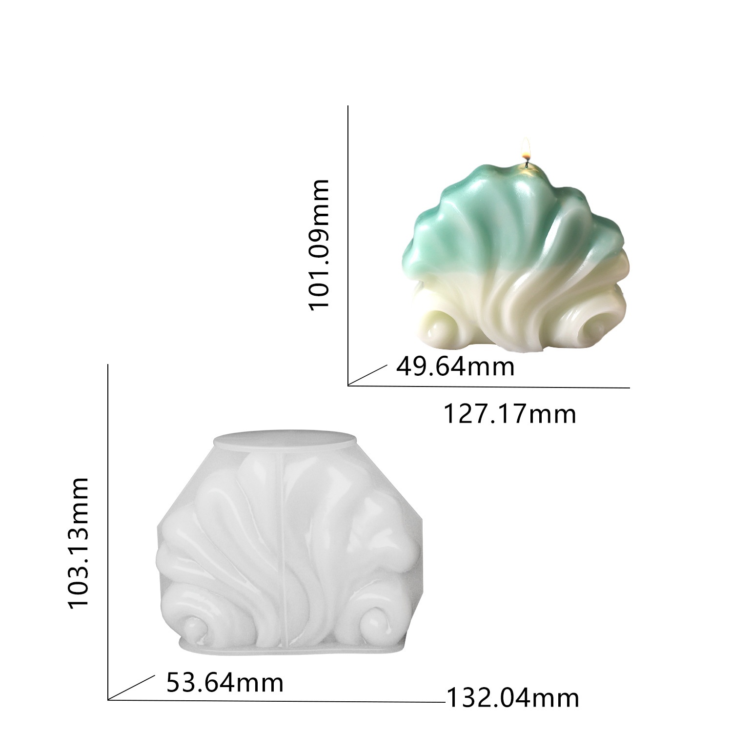 Ocean Shell Candle Silicone Mo - Resin Ocean Wave Mold のレビューと価格