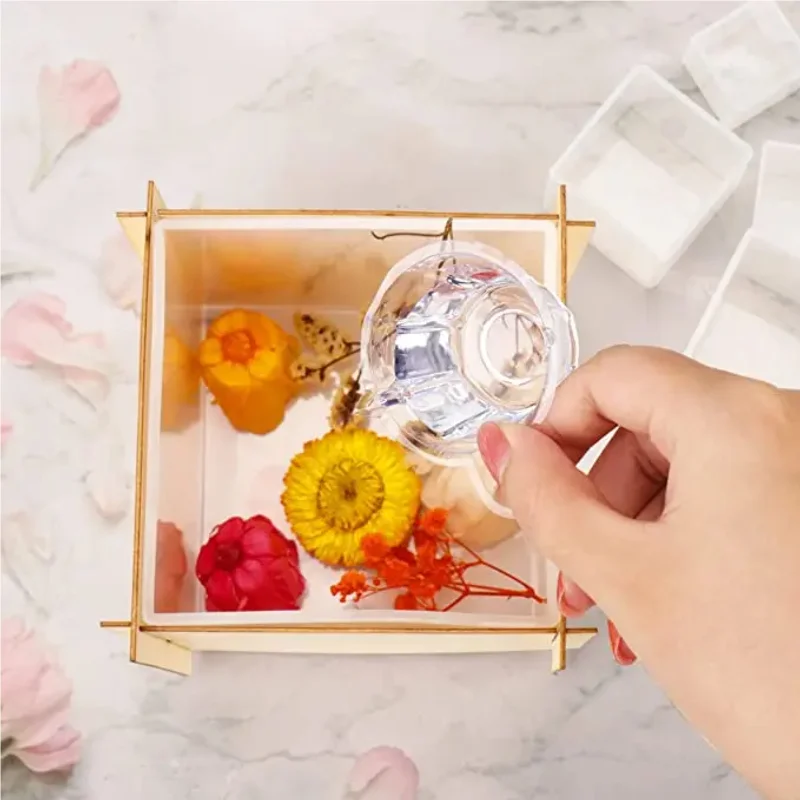 Large Square Resin Molds Upgra - Flower Preservation Resin のレビューと価格