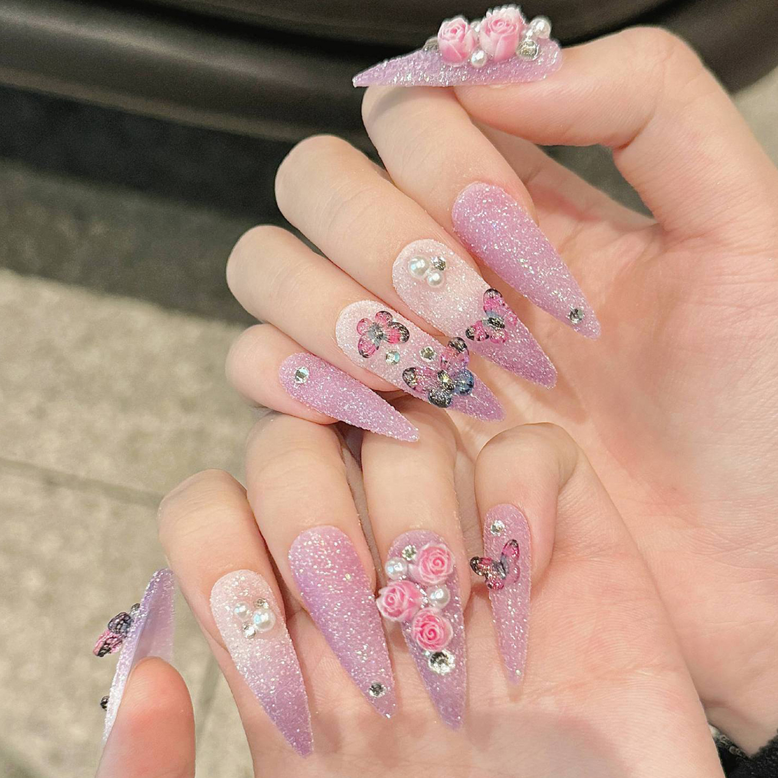 10pcs Long Stiletto Handmade F - Resin Craft Material のレビューと価格