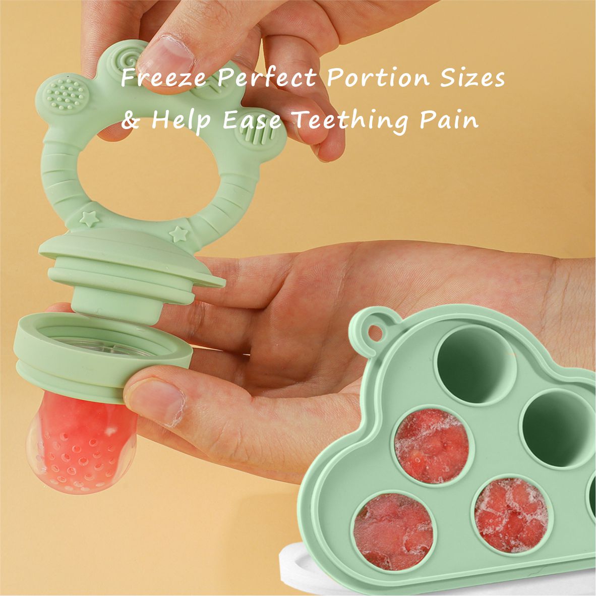 Baby Fruit Food Feeder & Freez - Silicone Mold Tray のレビューと価格