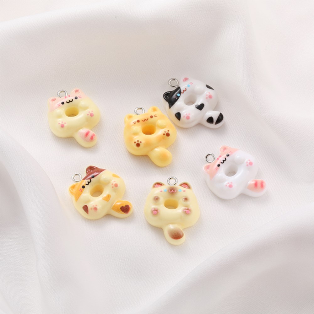10Pcs Kawaii Cartoon Cat Resin - Resin Crafts Diy のレビューと価格
