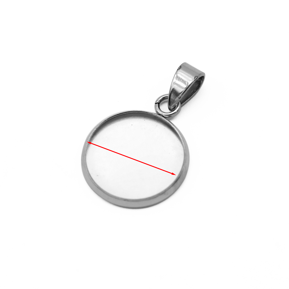 10pcs 316 Stainless Steel 6~20 - Bezels Set Pendant のレビューと価格