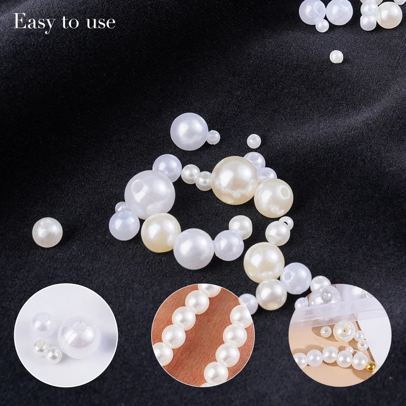 800pcs Artificial Faux Pearl R - Resin Crafts Diy のレビューと価格