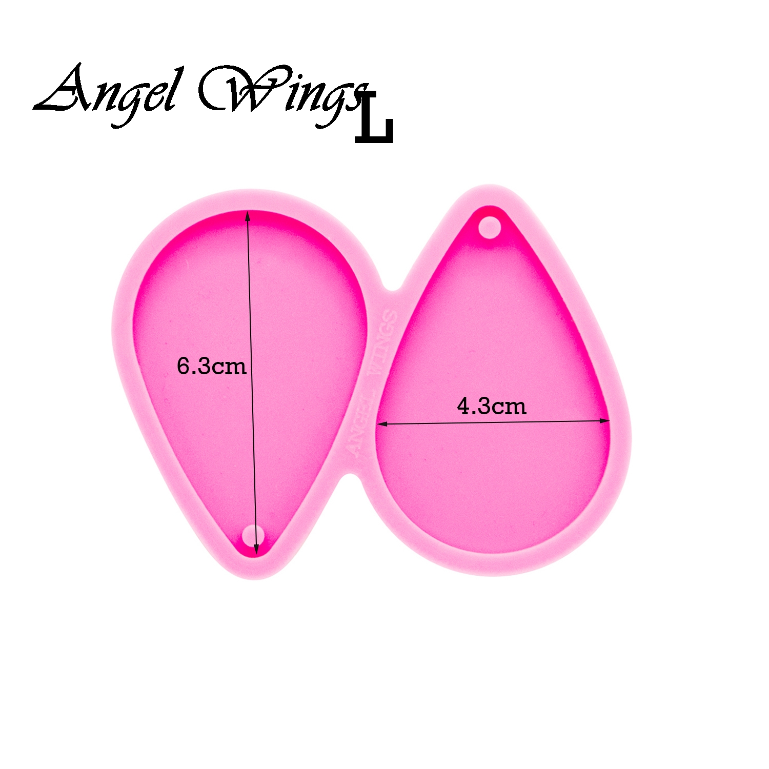 Shiny Tear Drop Hoop Earrings  - Geode Mold Silicone のレビューと価格