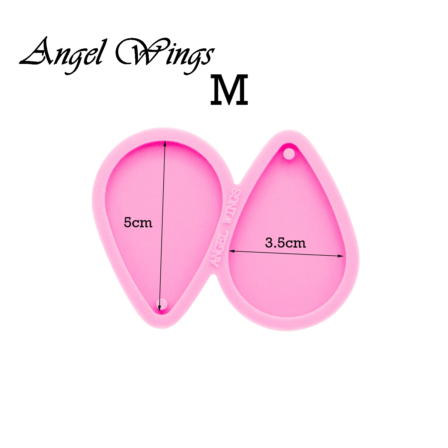 Shiny Tear Drop Hoop Earrings  - Geode Mold Silicone のレビューと価格