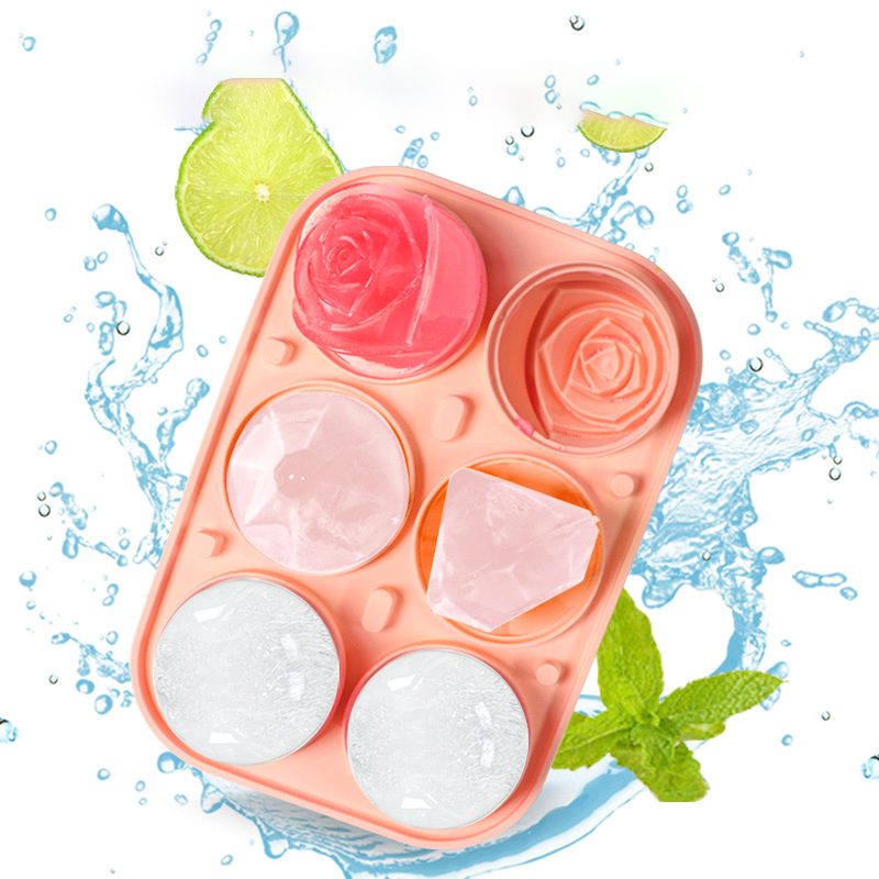 3D Rose Diamond Round Ice Cube - Coaster Mold Round のレビューと価格