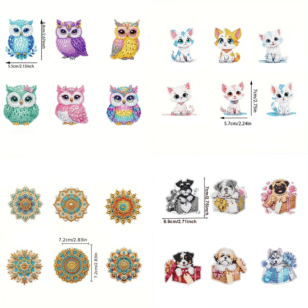 6-piece/set DIY Diamond Keycha - Resin Craft Supplies のレビューと価格