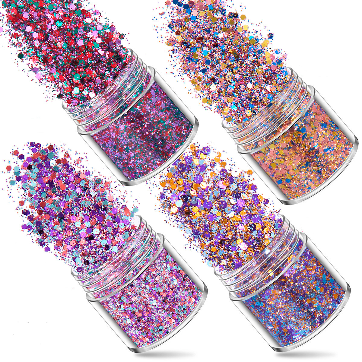 SNASAN 4Pcs Color Superfine Gl - Gold Foil Flakes のレビューと価格