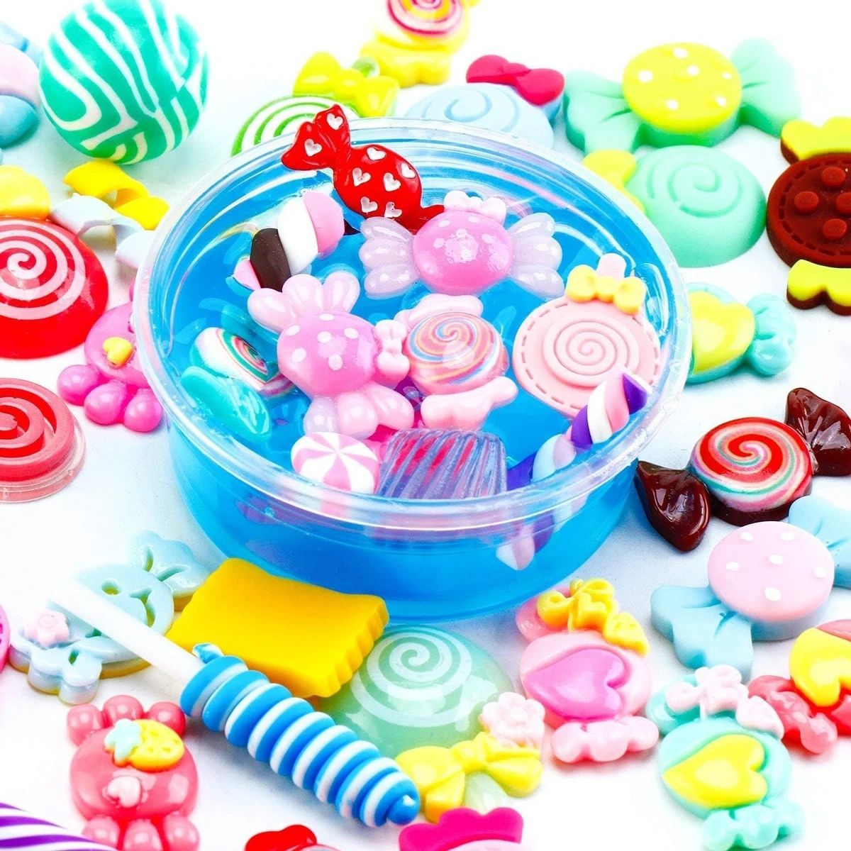 30pcs Random Candy Slime Charm - Resin Craft Material のレビューと価格